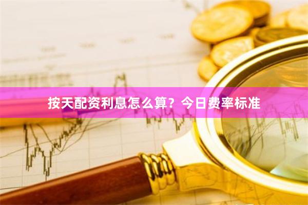 按天配资利息怎么算？今日费率标准